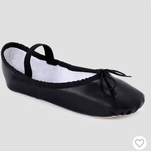 New Danskin Black Ballet Slippers Size 10 NWT